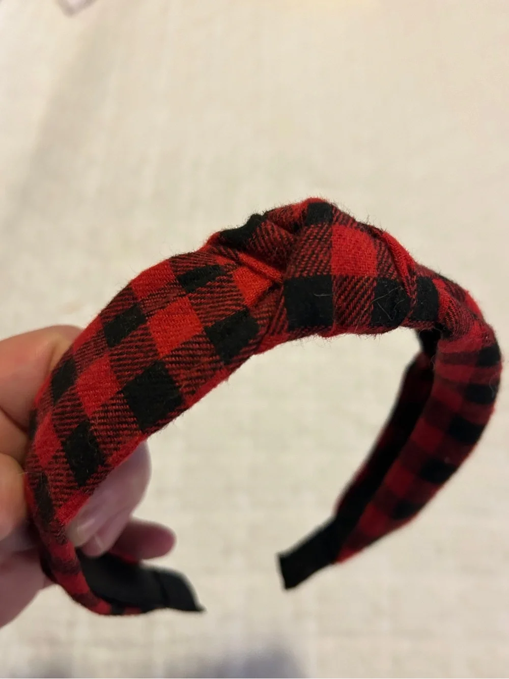 6-Piece Headband & Hair Clip Bundle Velvet Plaid Knotted Mixed Styles